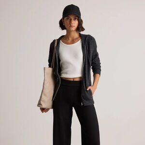 Quince Mongolian Cashmere Full Zip Hoodie Charcoal NWT Multiple Sizes Available